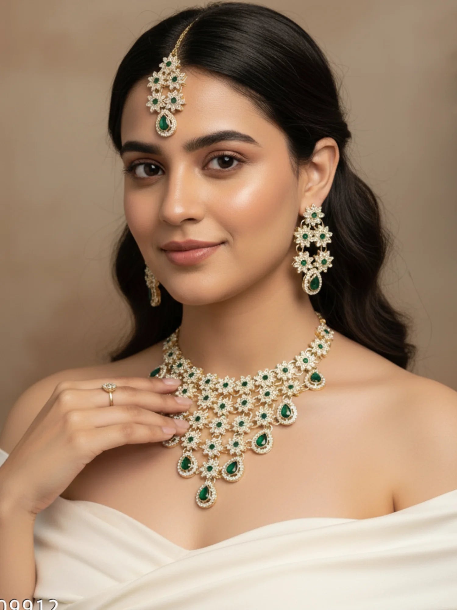 Fancy Kundan Beads Necklace Set